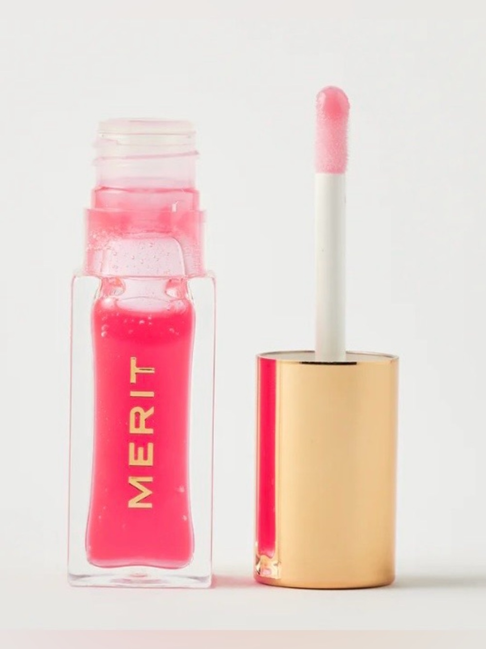 Merit TINTED LIP OIL The Gelées LES Shade Slick DEUX sheer pink